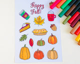 Thanksgiving Card Printable Adult Coloring Page