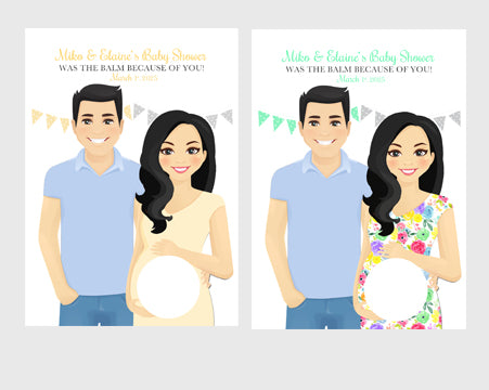 Custom order for Miko & Elaine Baby Shower