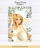 Safari Baby Shower Favors for Eos lip balm - PRINTABLE CARD