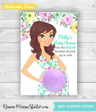 Floral Baby Shower Favors Eos Balm Holder Floral Baby Shower - PRINTABLE CARD