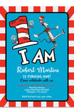Dr. Seuss Birthday Invitation Printable PDF