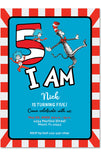 Dr. Seuss Birthday Invitation Printable PDF
