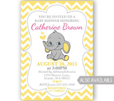 Chocolate Bar Wrappers Elephant Neutral Baby Shower Printable Candy Wrapper Label Yellow Chevron - Thank you favors