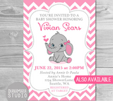 Diaper Raffle Elephant Tickets- Baby Shower Games Printable diaper raffle tickets Pink chevron - INSTANT DOWNLOAD