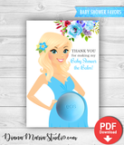 Eos Baby Shower Favors Eos Balm Holder Floral Baby Shower - INSTANT DOWNLOAD