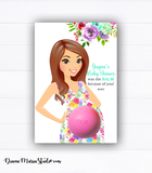 Eos Balm Holder Baby Shower Favors Floral Baby Shower Theme - PRINTABLE CARD