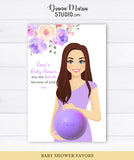 Eos Balm Holder Baby Shower Favors Floral Baby Shower - PRINTABLE CARD