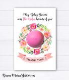 Wreath Balm Holder Eos Baby Shower Favors - INSTANT DOWNLOAD