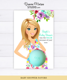 Eos Balm Holder Baby Shower Favors Floral Baby Shower Theme - PRINTABLE CARD