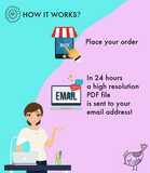 Baby Shower Favors Eos Balm Holder African American Mom-to-be - PRINTABLE PDF