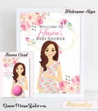 Baby Shower Favors Eos Balm Holder Floral Baby Shower Theme - PRINTABLE CARD