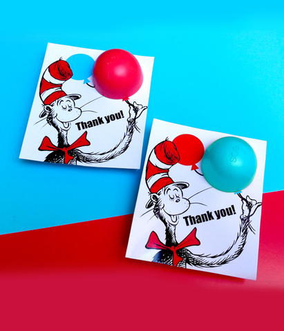 Dr Seuss Baby Shower Favors EOS lip balm holder Printable favor tags - INSTANT DOWNLOAD