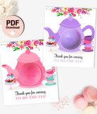 Eos Baby Shower Favors Teapot Eos Balm Holder Tea Party Baby Shower - INSTANT DOWNLOAD