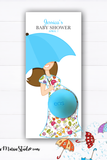 Umbrella Favors Eos balm holder - Umbrella Baby shower favors - Printable PDF