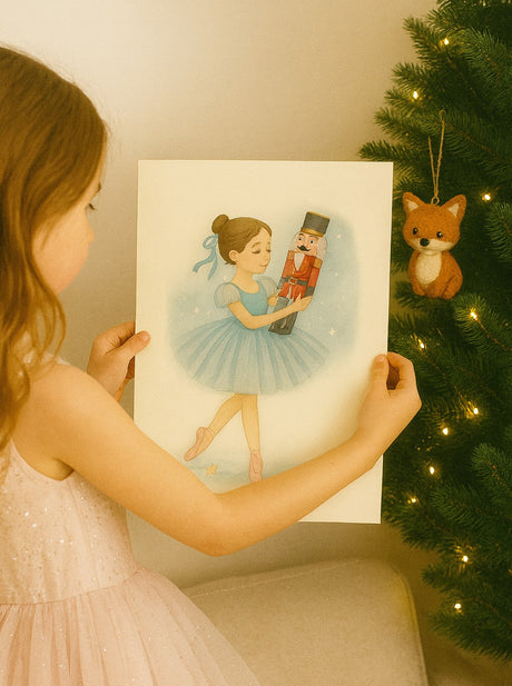 Ballerina With Nutcracker Print Christmas Collection Instant Download