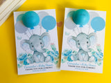 Elephant Boy Baby Shower Favors for eos lip balm - Printable Template