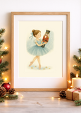 Ballet Magic – Ballerina With Nutcracker Print Christmas Collection Instant Download