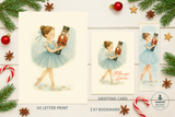 Ballet Magic – Ballerina With Nutcracker Print Christmas Collection Instant Download