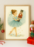 Ballet Magic – Ballerina With Nutcracker Print Christmas Collection Instant Download