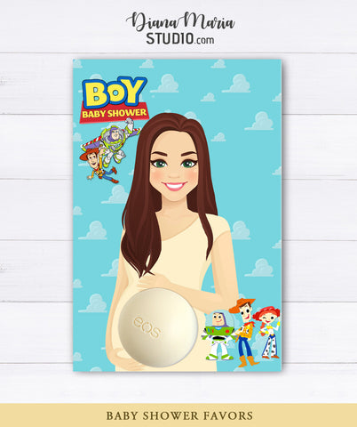 Boy Story Baby Shower Favor Cards - PRINTABLE TEMPLATE