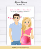 Co-ed Baby Shower Favors Eos Balm Holder Card - Couple Gender Reveal Baby Shower