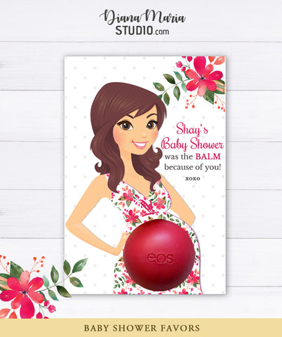 Fall Baby Shower Favors Eos Balm Holder - PRINTABLE PDF