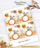 DIY Thanksgiving Gift Pumpkin Template for eos lip balm - DiY Craft Printable Pumpkin Instant Download