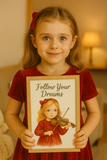Girl Playing Violin Wall Art – Musical Fine Art Print for Home Decor - Instant Download