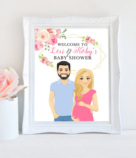 Welcome sign for Lexi & Koby's Baby Shower