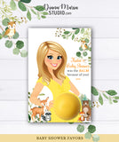 Woodland Baby Shower Favors for Eos lip balm Forest Shower Theme Favours - PRINTABLE CARD