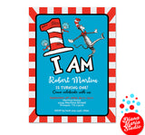 Personalized Dr. Seuss 1st Birthday Party Invitation Printable PDF