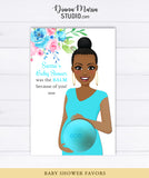 African American Baby Shower Favors Eos Balm Holder - Printable PDF favor card template