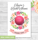 Bridal Shower Favors Floral Wreath Eos Balm Holder - Printable PDF