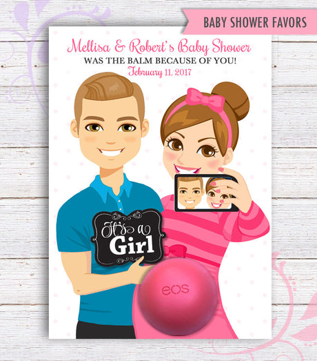 Co-ed Baby Shower Favors Instagram Theme Eos Balm holder - Printable PDF