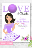 Eos Bridal Shower Favors - Love Balm holder - Bride to be Illustration - DIY Favors - PRINTABLE PDF