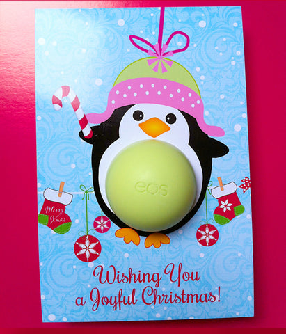 DIY Christmas Gift Penguin Eos balm holder - Christmas ornament 2022 Stocking fillers for her - Penguin ornament - INSTANT DOWNLOAD