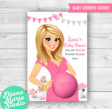 Eos Baby Shower Favors Tea Party Eos Balm Holder- PRINTABLE CARD