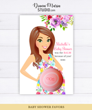 Eos Balm Holder Baby Shower Favors Floral Baby Shower Theme - PRINTABLE CARD