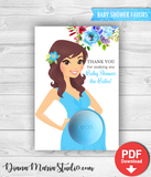 Eos Baby Shower Favors Eos Balm Holder Floral Baby Shower - INSTANT DOWNLOAD