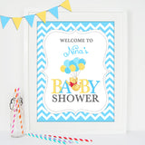 Winnie the Pooh Welcome Sign Baby Shower - PRINTABLE PDF