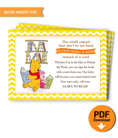 Printable Winnie the Pooh Wishes for Baby Shower activity - INSTANT DO –  DianaMariaStudio