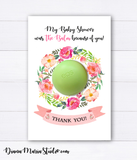 Wreath Balm Holder Eos Baby Shower Favors - INSTANT DOWNLOAD